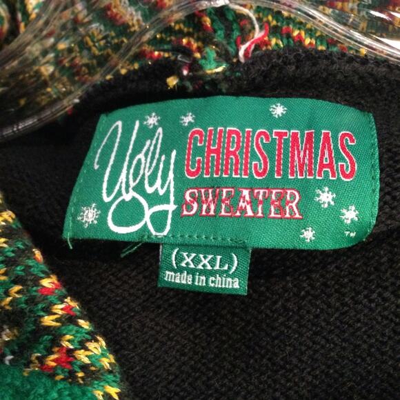 Ugly Christmas Sweater Christmas Tree themed tunic length XXL - Picture 2 of 6